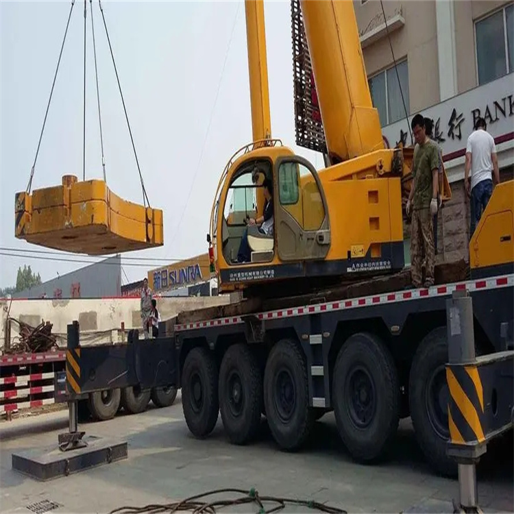 东明当地吊车出租|机器吊装|75吨|工厂搬迁服务